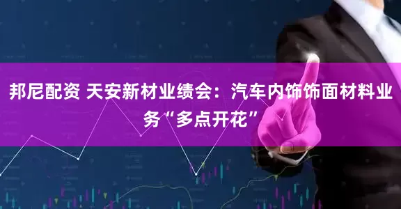 邦尼配资 天安新材业绩会：汽车内饰饰面材料业务“多点开花”